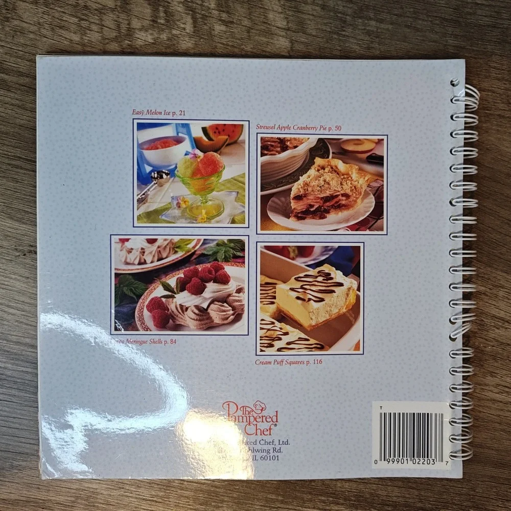 Pampered Chef Cookbook Set 4 Books OS Multicolor Spiral‎ Bound Recipe Collection